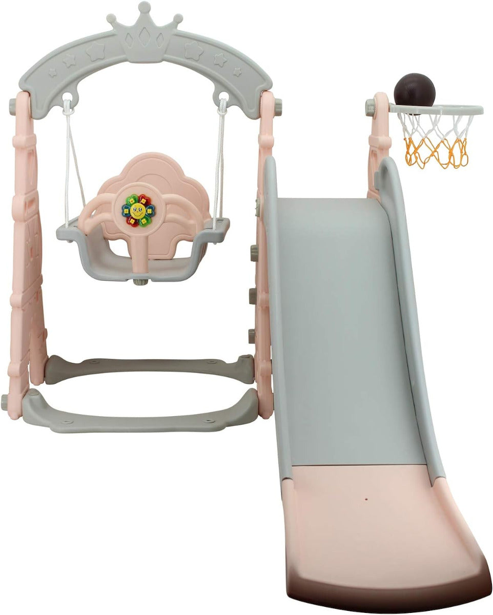Buy Little Angel Kids Toys Slide and Swing Pink | Yallatoys.com