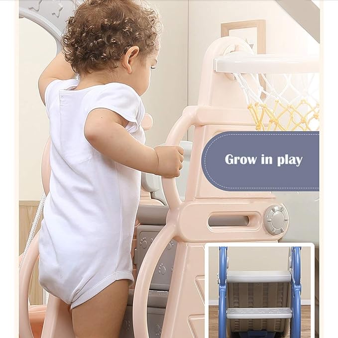 Buy Little Angel Kids Toys 4 in 1 Slide and Swing Pink | Yallatoys.com