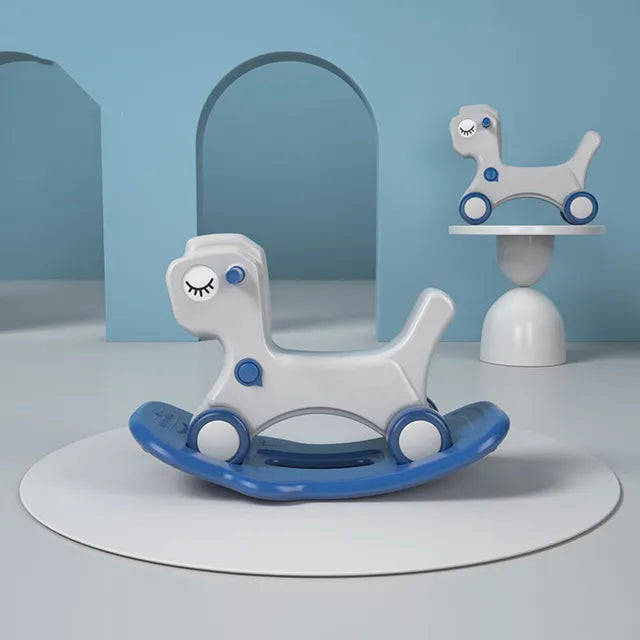 Buy Little Angel Kids Rocking Horse And Ride 2 In 1 Blue | Yallatoys.com
