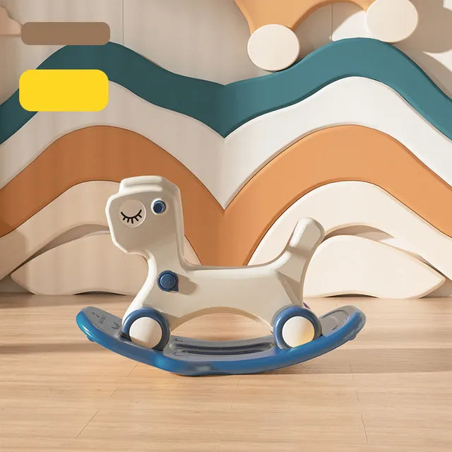 Buy Little Angel Kids Rocking Horse And Ride 2 In 1 Blue | Yallatoys.com