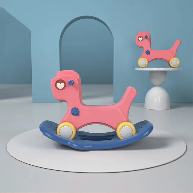 Buy Little Angel Kids Rocking Horse And Ride 2 In 1 Pink | Yallatoys.com