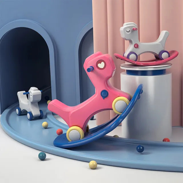 Buy Little Angel Kids Rocking Horse And Ride 2 In 1 Pink | Yallatoys.com