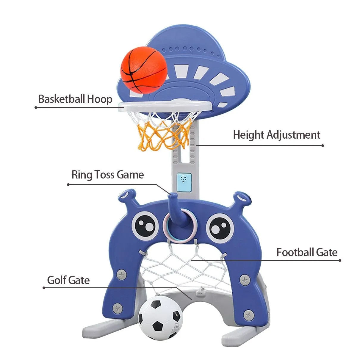 Buy Little Angel Kids Toys Football and Basketball Blue | Yallatoys.com
