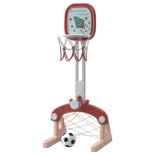 Buy Little Angel Kids Basketball And Football Playset 2 In 1 Red | Yallatoys.com