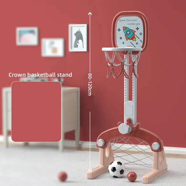 Buy Little Angel Kids Basketball And Football Playset 2 In 1 Red | Yallatoys.com