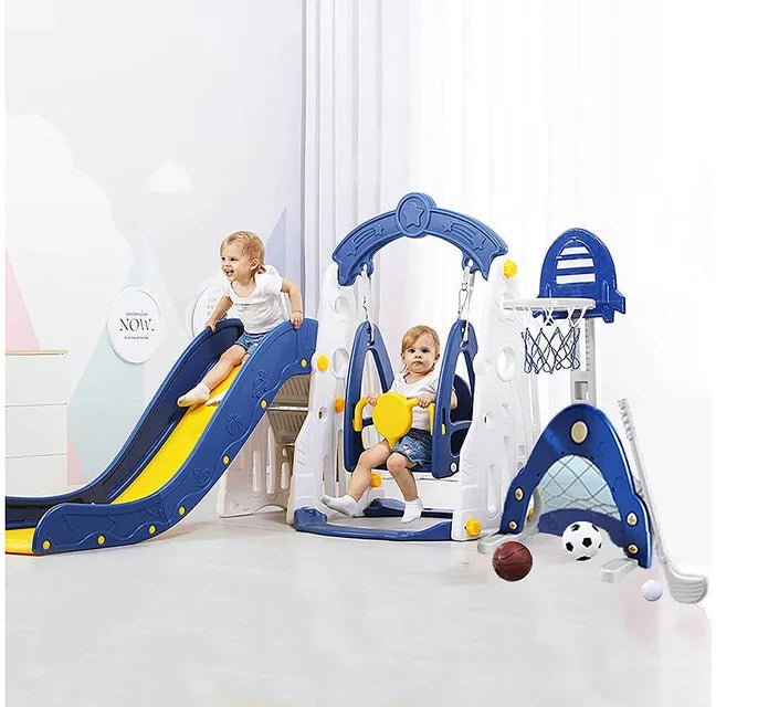 Buy Little Angel Slide & Swing Playset Blue | Yallatoys.com
