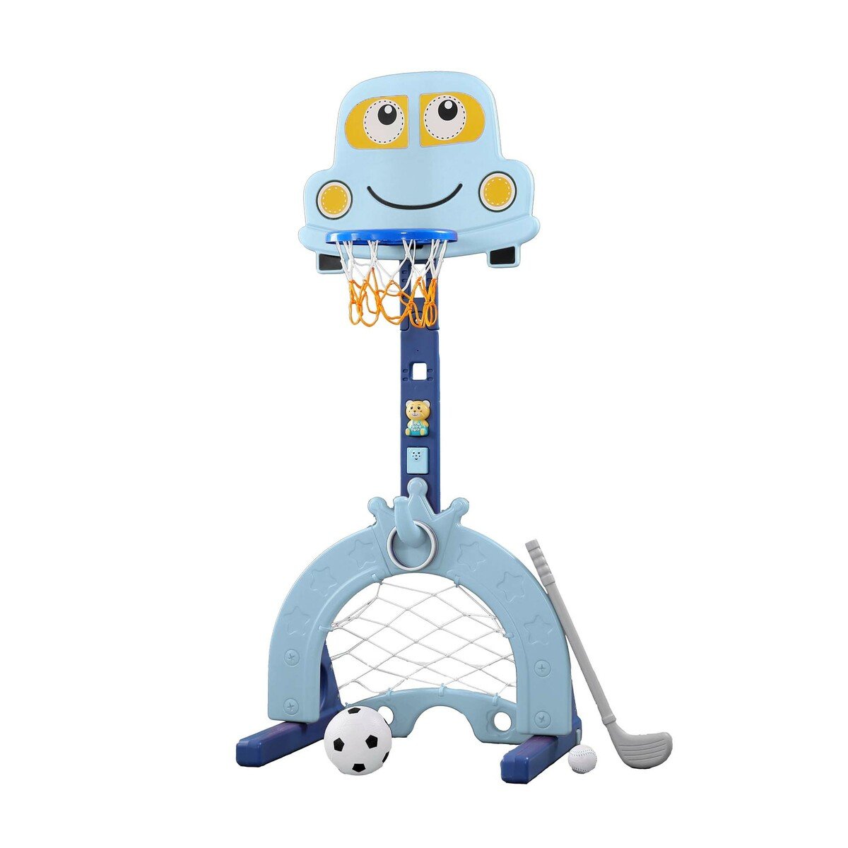 Buy Little Angel Kids Toys Football and Basketball Blue & Yellow | Yallatoys.com