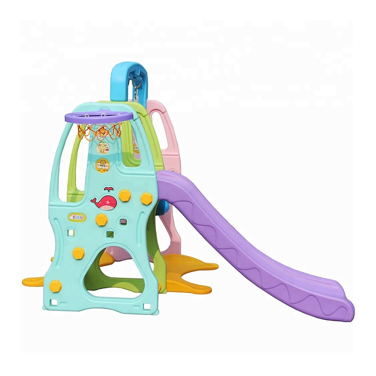 Buy Little Angel Kids Toys Slide and Swing Yellow & Pink | Yallatoys.com