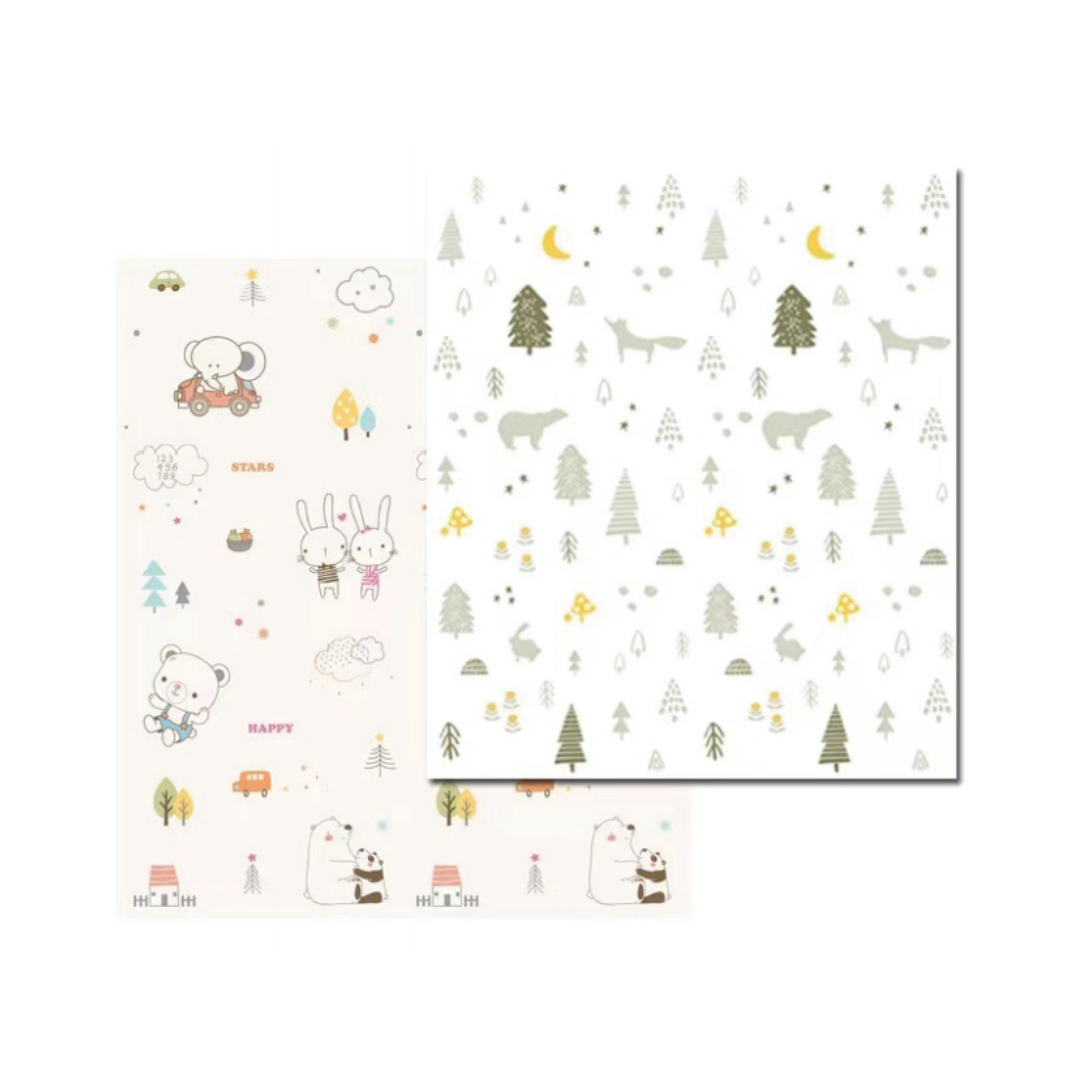 Little Angel Baby Playmat Cute Animal Double Sided