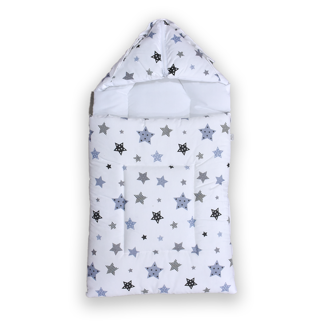 Little Angel Baby Sleeping Bag with Grey Stars Little Angel Yallatoys