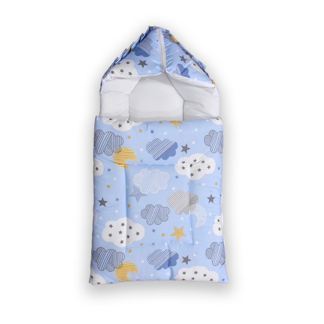 Little Angel Baby Sleeping Bag with Blue Clouds Little Angel Yallatoys