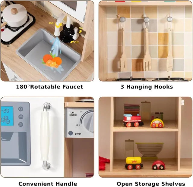 Buy Little Angel Kids Wooden Kitchen | Yallatoys.com