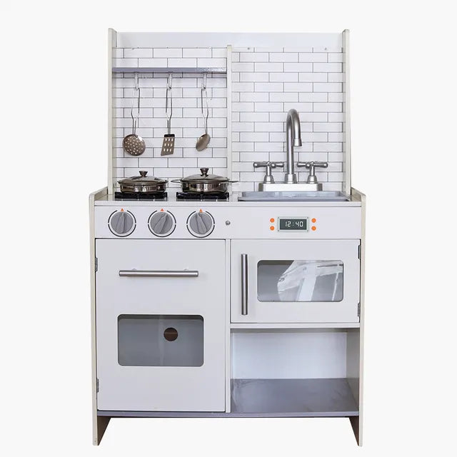 Buy Little Angel Kids Wooden Kitchen Set White | Yallatoys.com