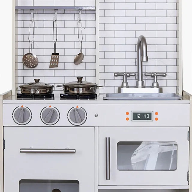 Buy Little Angel Kids Wooden Kitchen Set White | Yallatoys.com