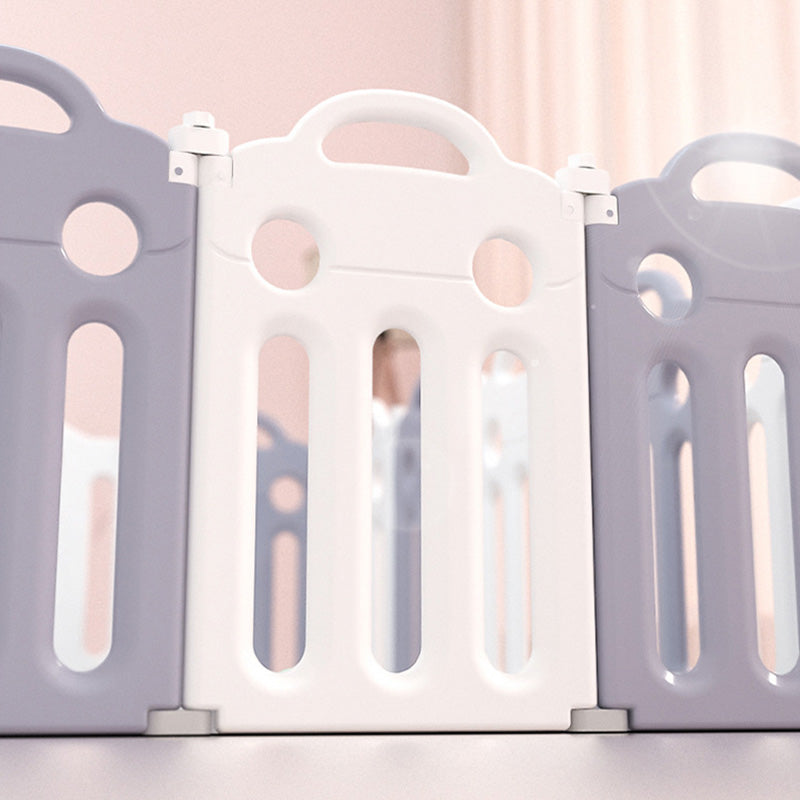 Little Angel Foldable White Grey Fence with Basket Ball Hoop Little Angel Yallatoys
