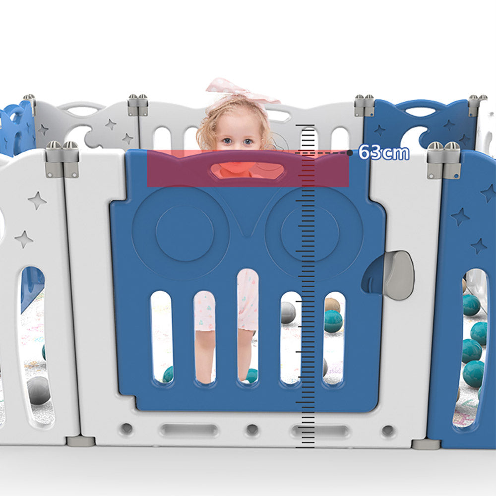 Little Angel Baby Foldable Play Yard Playpen Blue Little Angel Yallatoys