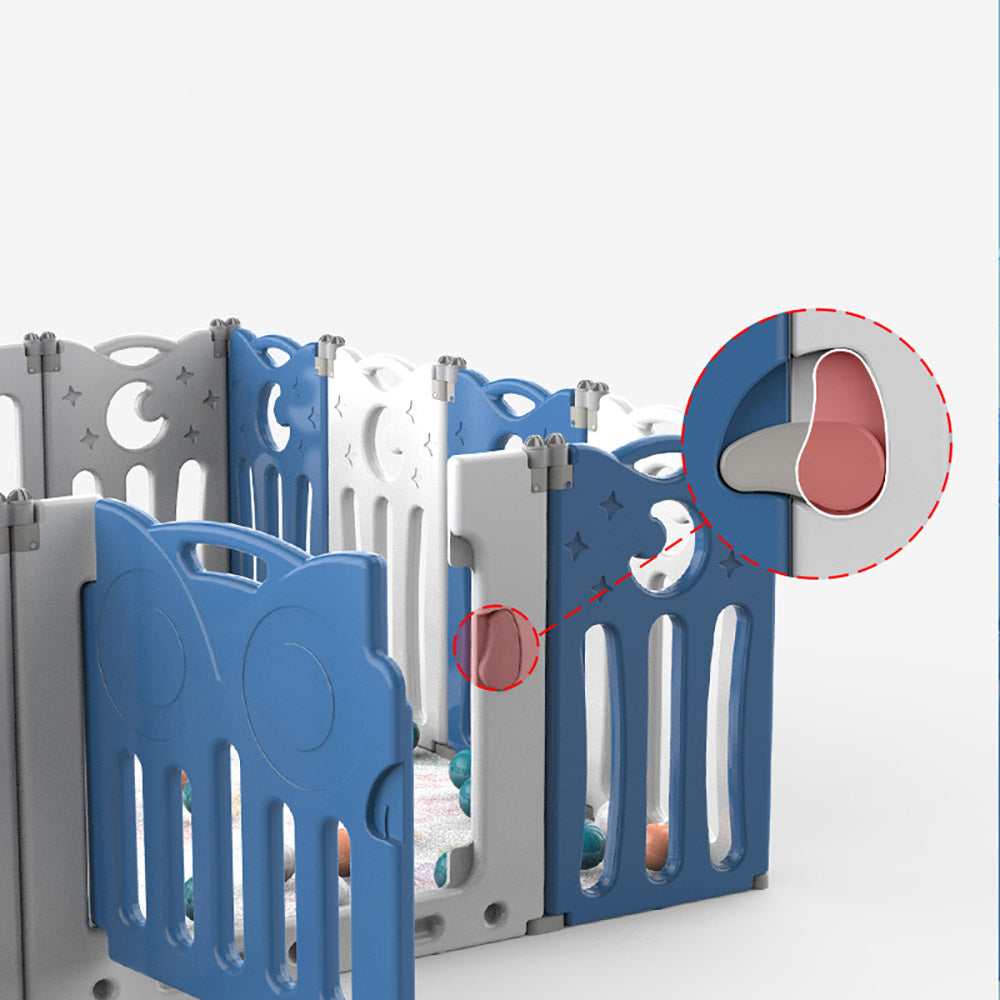 Little Angel Baby Foldable Play Yard Playpen Blue Little Angel Yallatoys