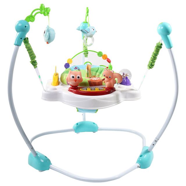 Little Angel Baby Bungee Jumperoo With Rotary Functions Blue Little Angel Yallatoys