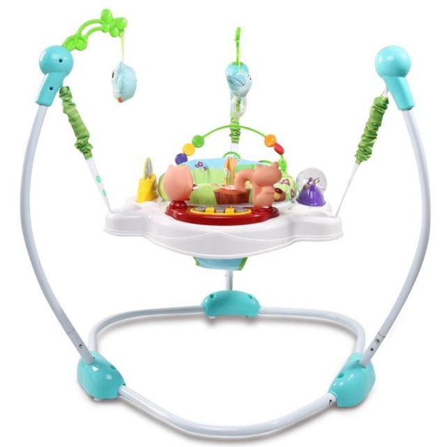 Little Angel Baby Bungee Jumperoo With Rotary Functions Blue Little Angel Yallatoys