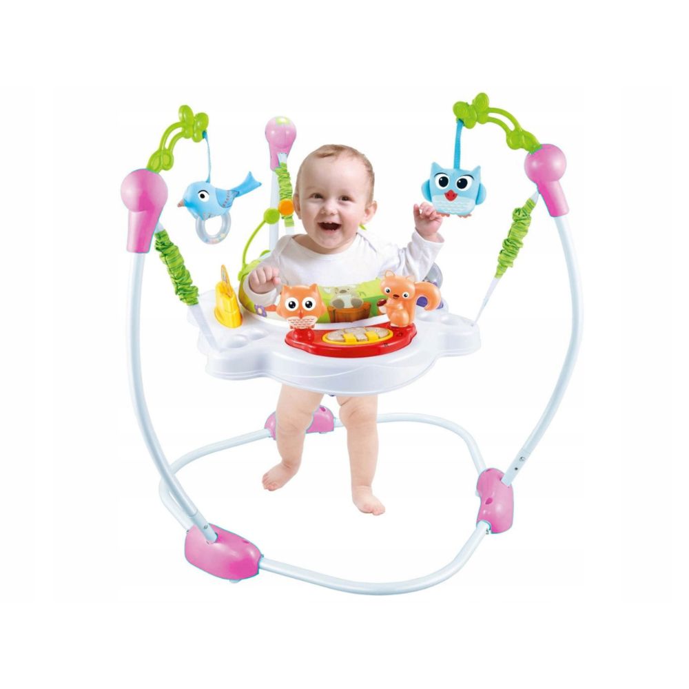 Little Angel Baby Bungee Jumperoo With Rotary Functions Pink Little Angel Yallatoys