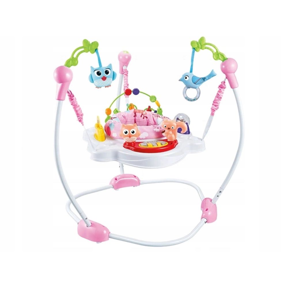 Little Angel Baby Bungee Jumperoo With Rotary Functions Pink Little Angel Yallatoys