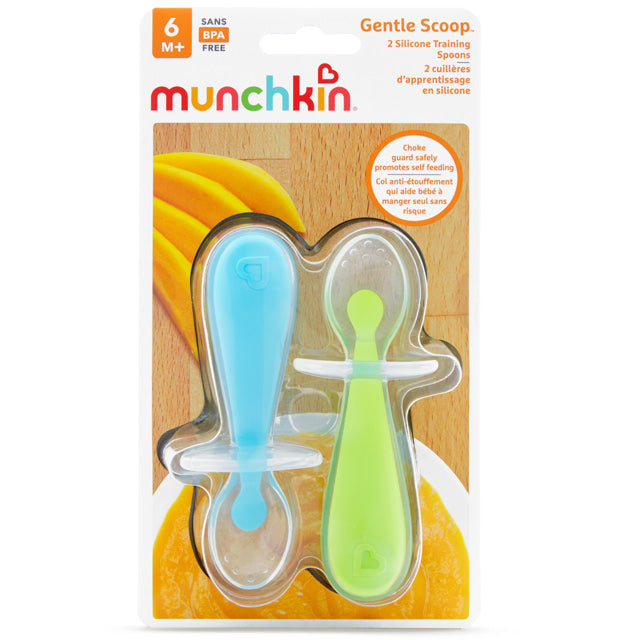 Munchkin - Gentle Scoop Spoons 2pk -Blue/Green Munchkin Yallatoys