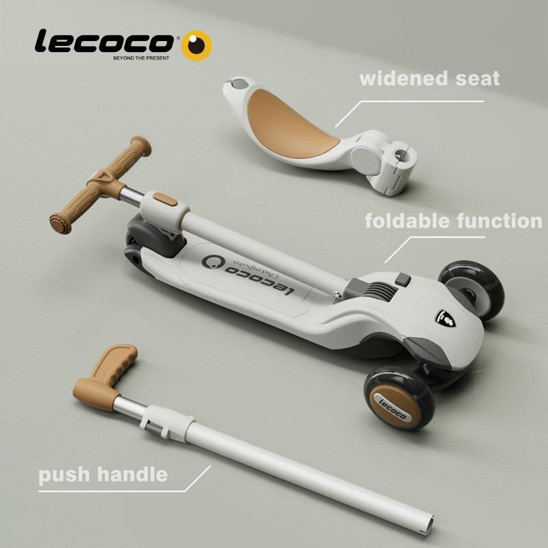 Buy Lecoco 3 in 1 Scooter Brown | Yallatoys.com