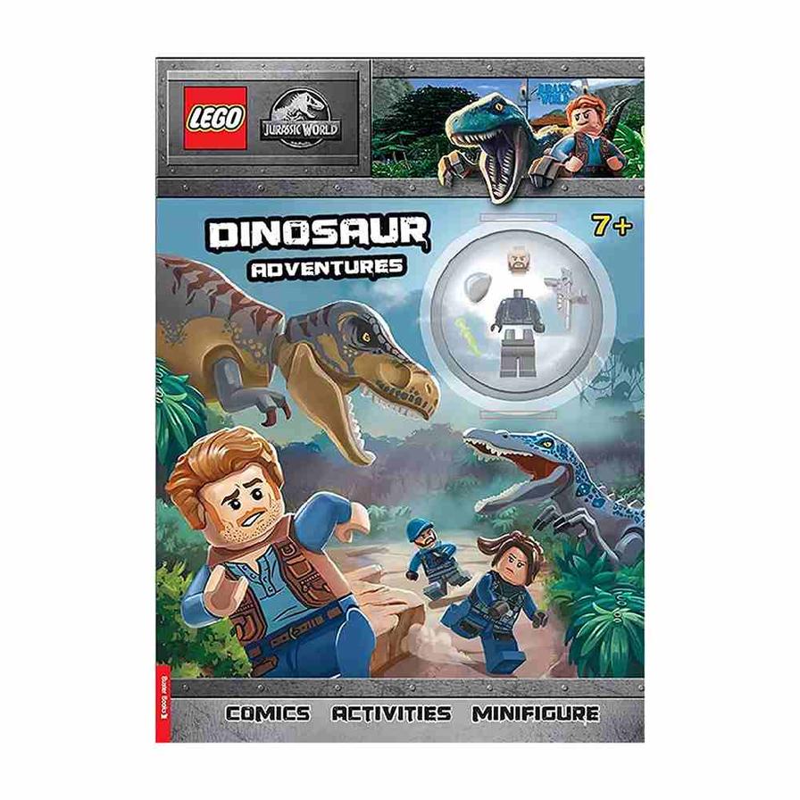 Buy Lego Jurassic World Dinosaur Adventures Activity Paperback Book with Minifigure | Yallatoys.com