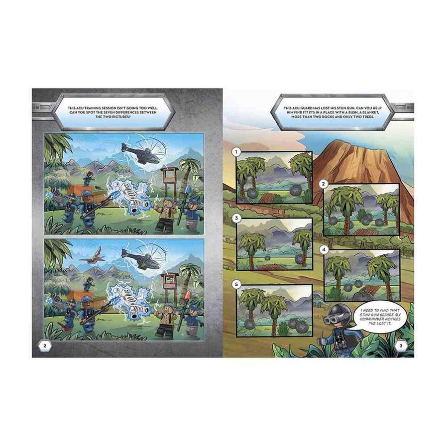 Buy Lego Jurassic World Dinosaur Adventures Activity Paperback Book with Minifigure | Yallatoys.com