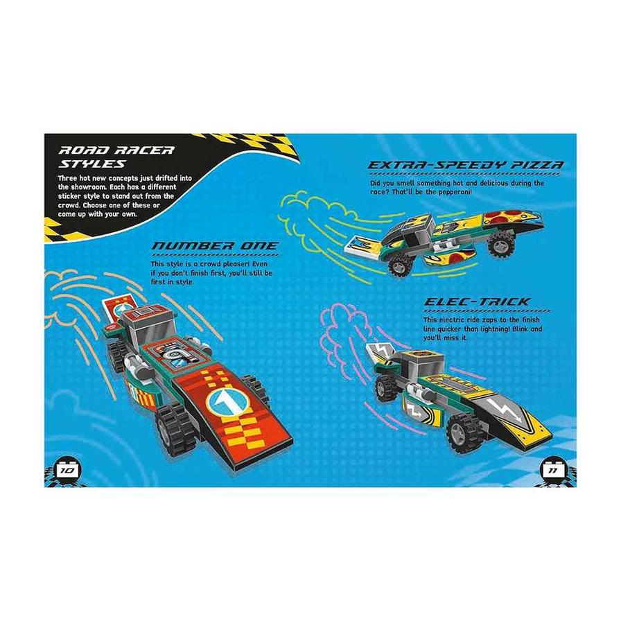Buy Lego Build and Stick Custom Cars Book with Lego Bricks and Stickers | Yallatoys.com