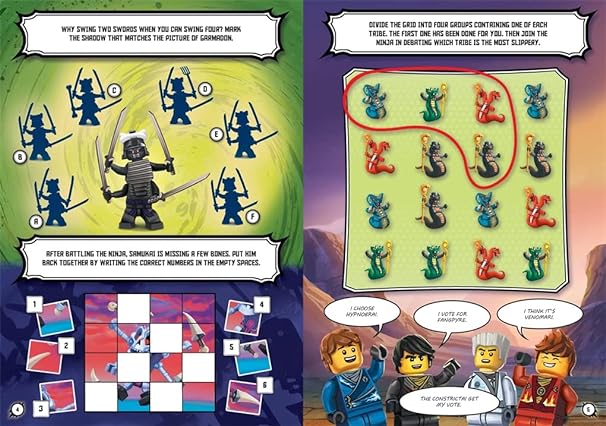 Buy Lego Ninjago SSSnake Time Activity Book | Yallatoys.com