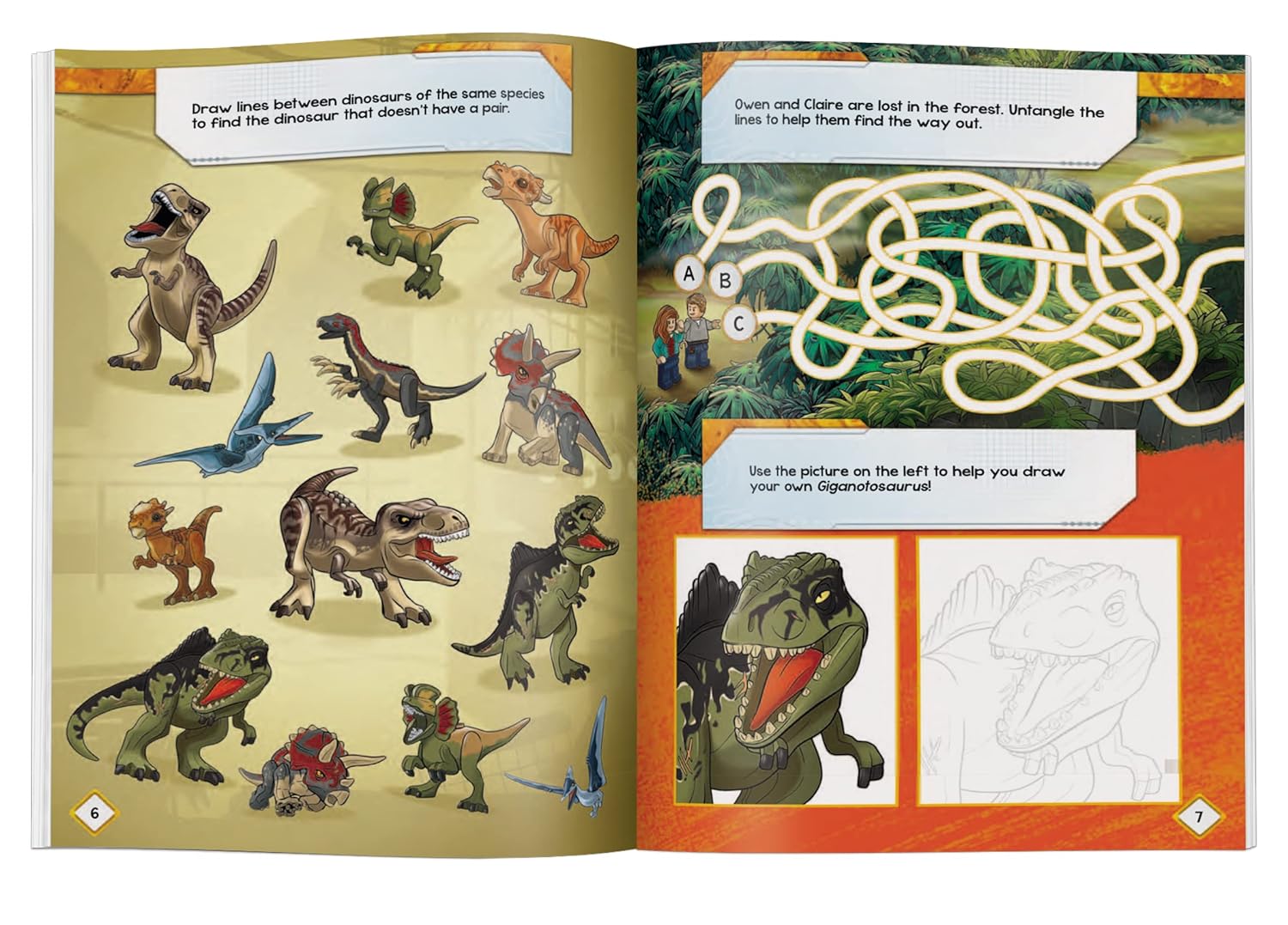 Buy Lego Jurassic World Owen Versus Delacour Book | Yallatoys.com