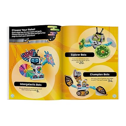 Buy Lego Books Build and Stick Robots | Yallatoys.com