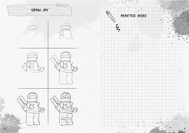 Buy Lego Ninjago How to Draw a Ninja in Six Simple Steps Paperback | Yallatoys.com