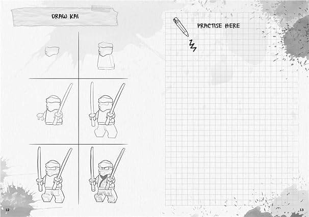 Buy Lego Ninjago How to Draw a Ninja in Six Simple Steps Paperback | Yallatoys.com