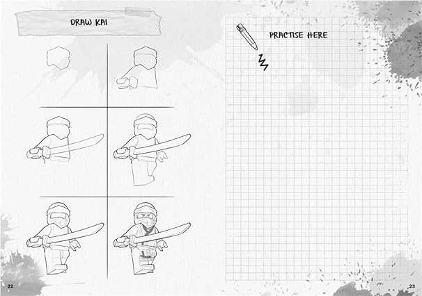Buy Lego Ninjago How to Draw a Ninja in Six Simple Steps Paperback | Yallatoys.com