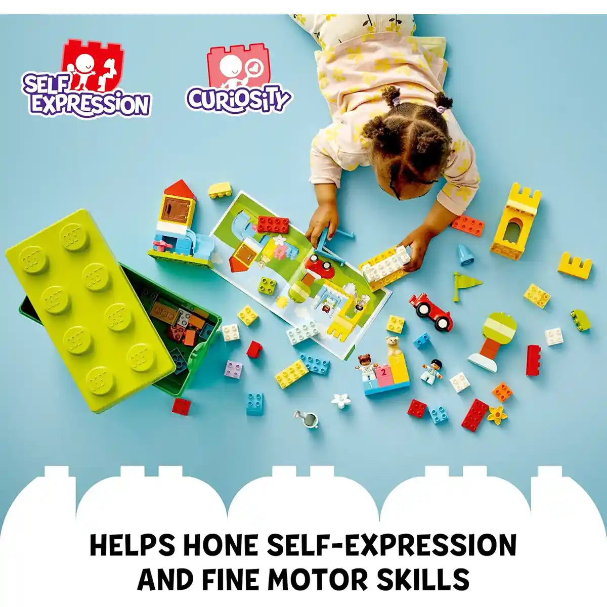 Buy Lego Duplo Classic Deluxe Brick Set With Storage Box  | Yallatoys.com