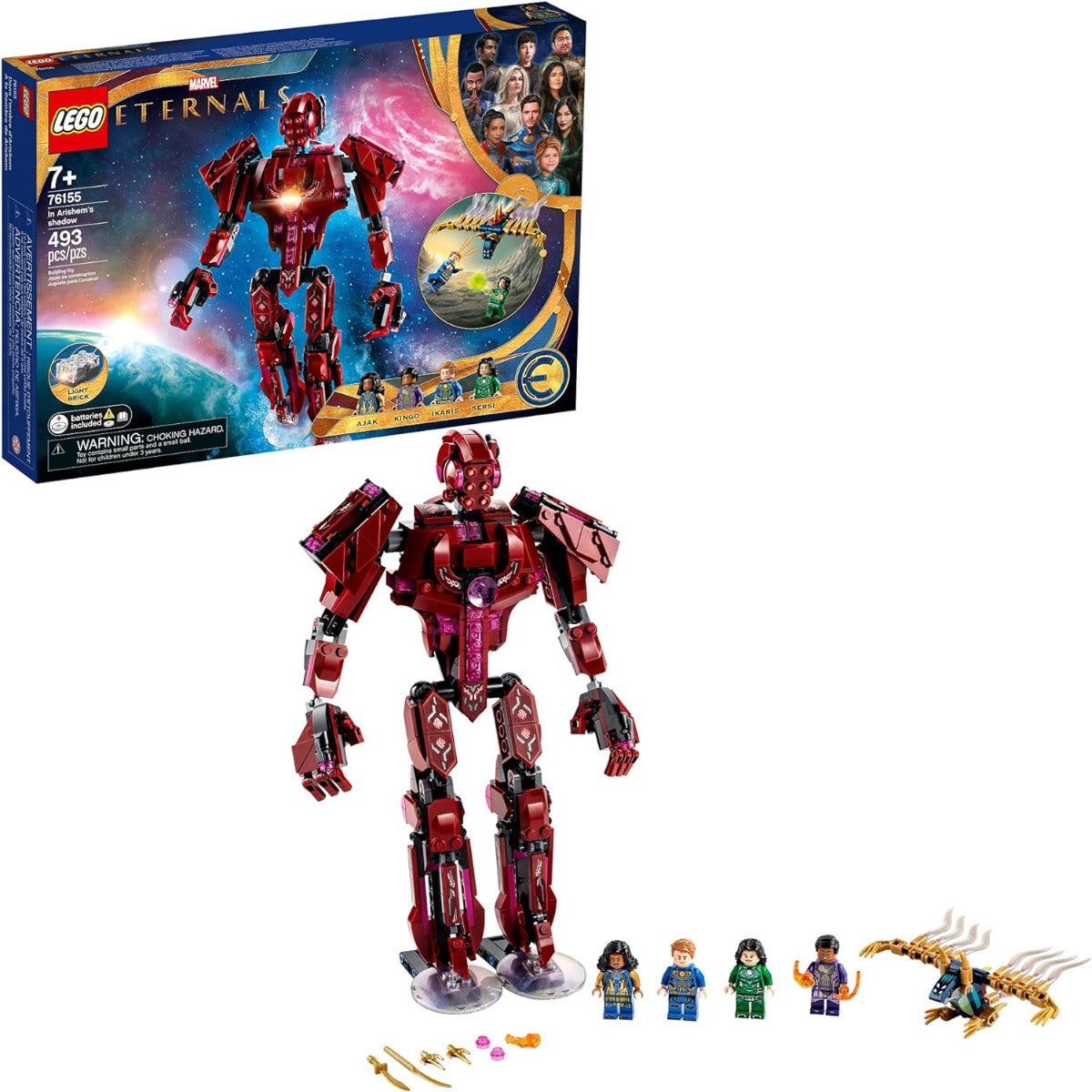 Buy Lego Marvel The Eternals in Arishems Shadow 76155 Building Kit with 493pcs | Yallatoys.com