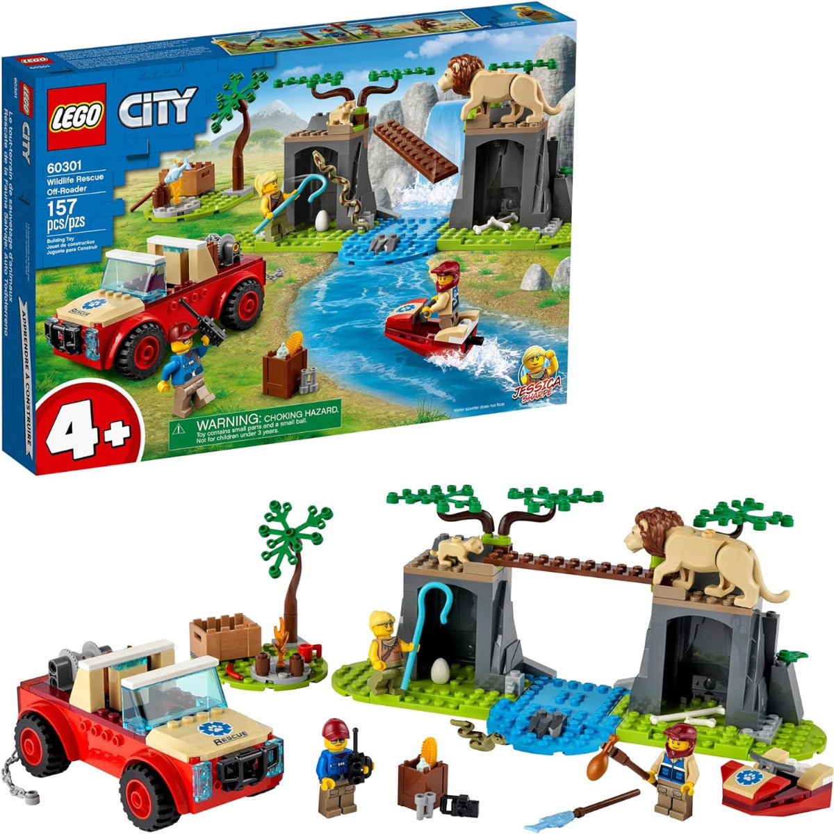 Buy Lego City Wildlife Rescue Off-Roader 60301 with 157pcs | Yallatoys.com