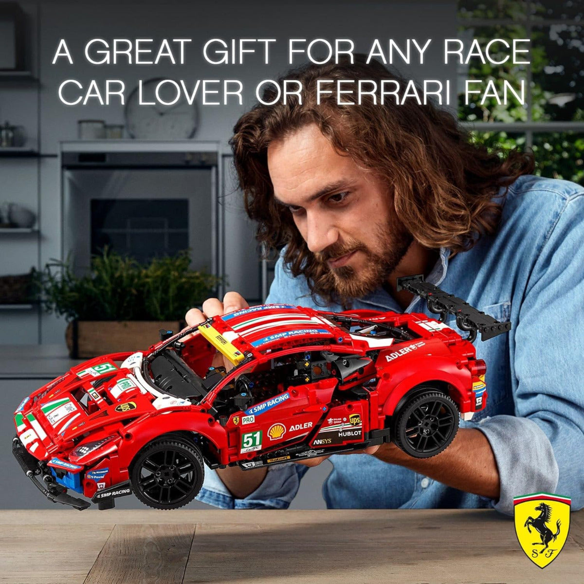 Buy Lego Technic Ferrari 488 GTE AF Corse #51 42125 with 1677 Pieces | Yallatoys.com