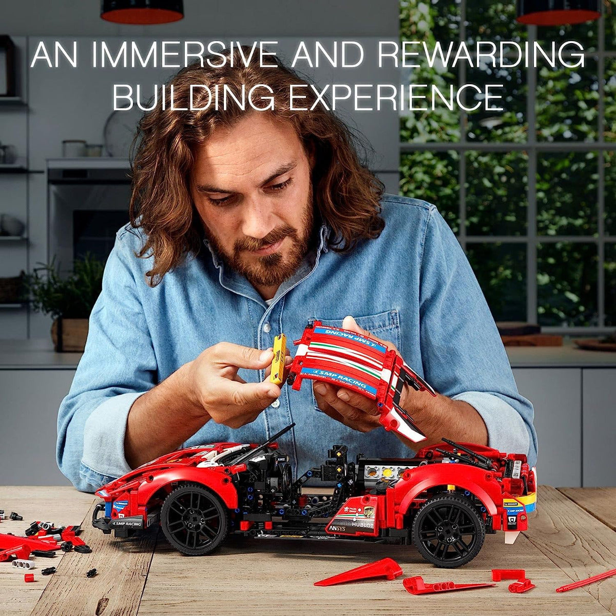 Buy Lego Technic Ferrari 488 GTE AF Corse #51 42125 with 1677 Pieces | Yallatoys.com