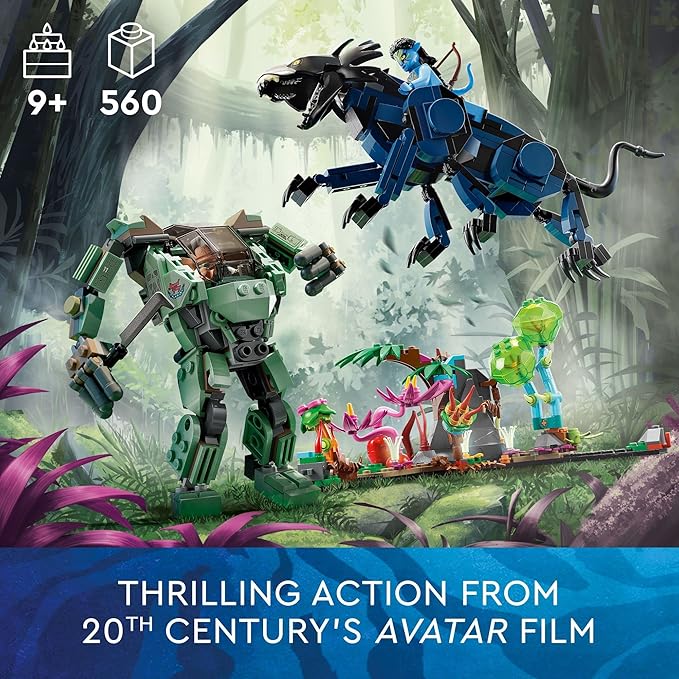 Buy Lego Avatar Neytiri and Thanator VS AMP Suit Quaritch 75571 with 560pcs | Yallatoys.com