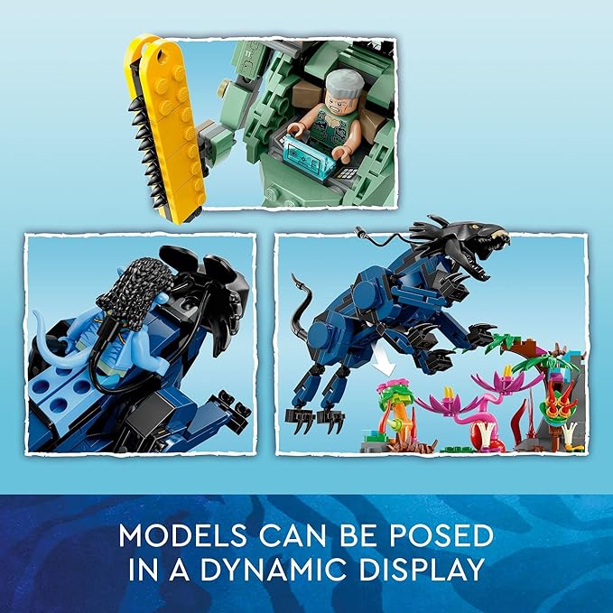Buy Lego Avatar Neytiri and Thanator VS AMP Suit Quaritch 75571 with 560pcs | Yallatoys.com