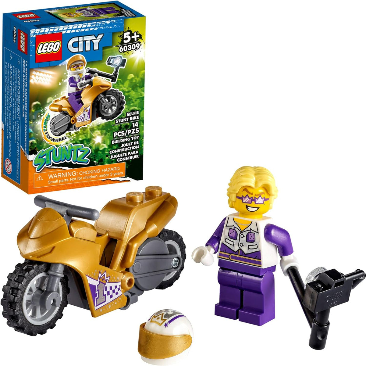 Buy Lego City Selfie Stunt Bike 60309 Building Kit with 14pcs | Yallatoys.com