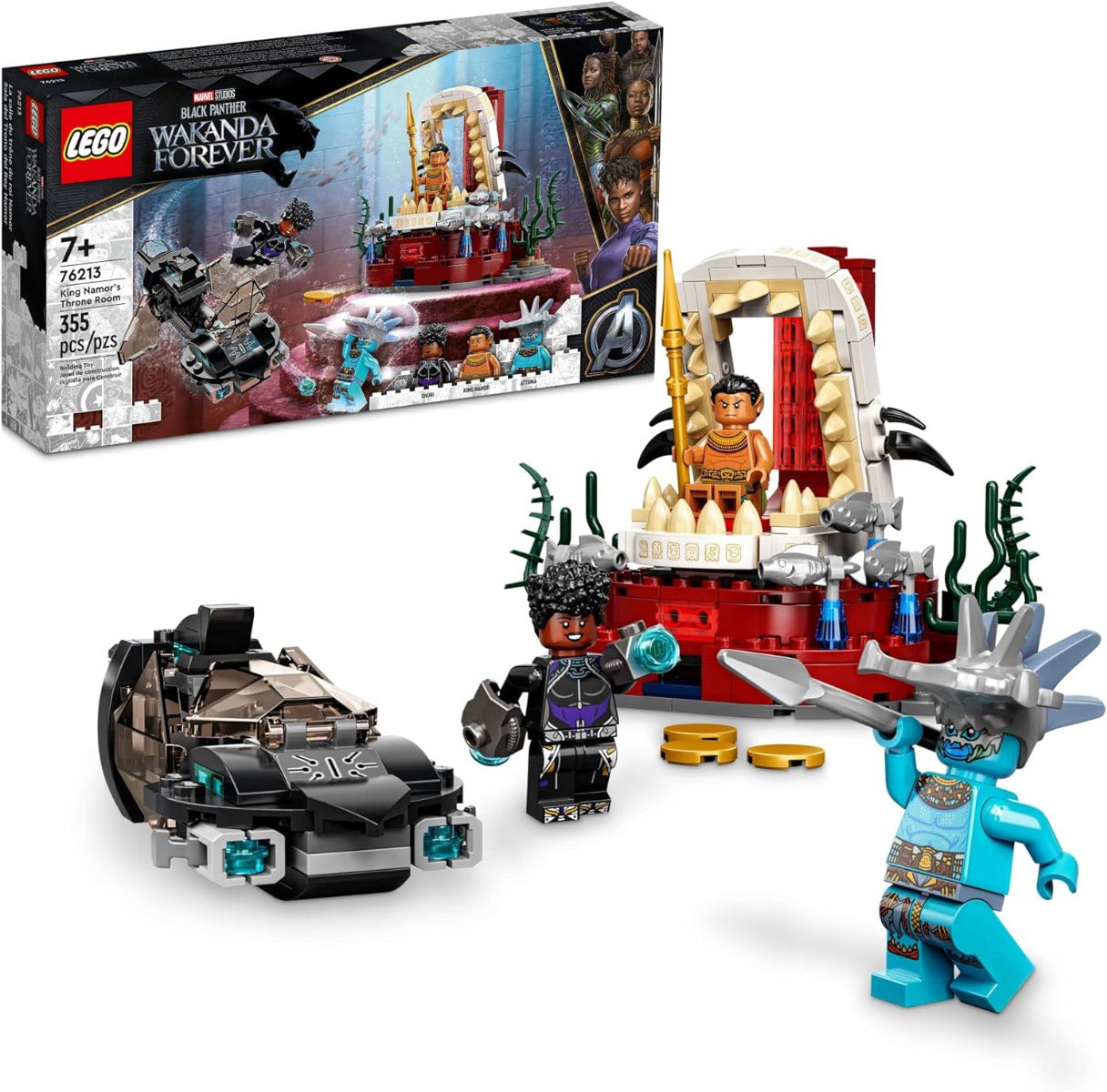 Buy Lego Marvel Black Panther Wakanda Forever King Namor’s Throne Room 76213 with 355pcs | Yallatoys.com