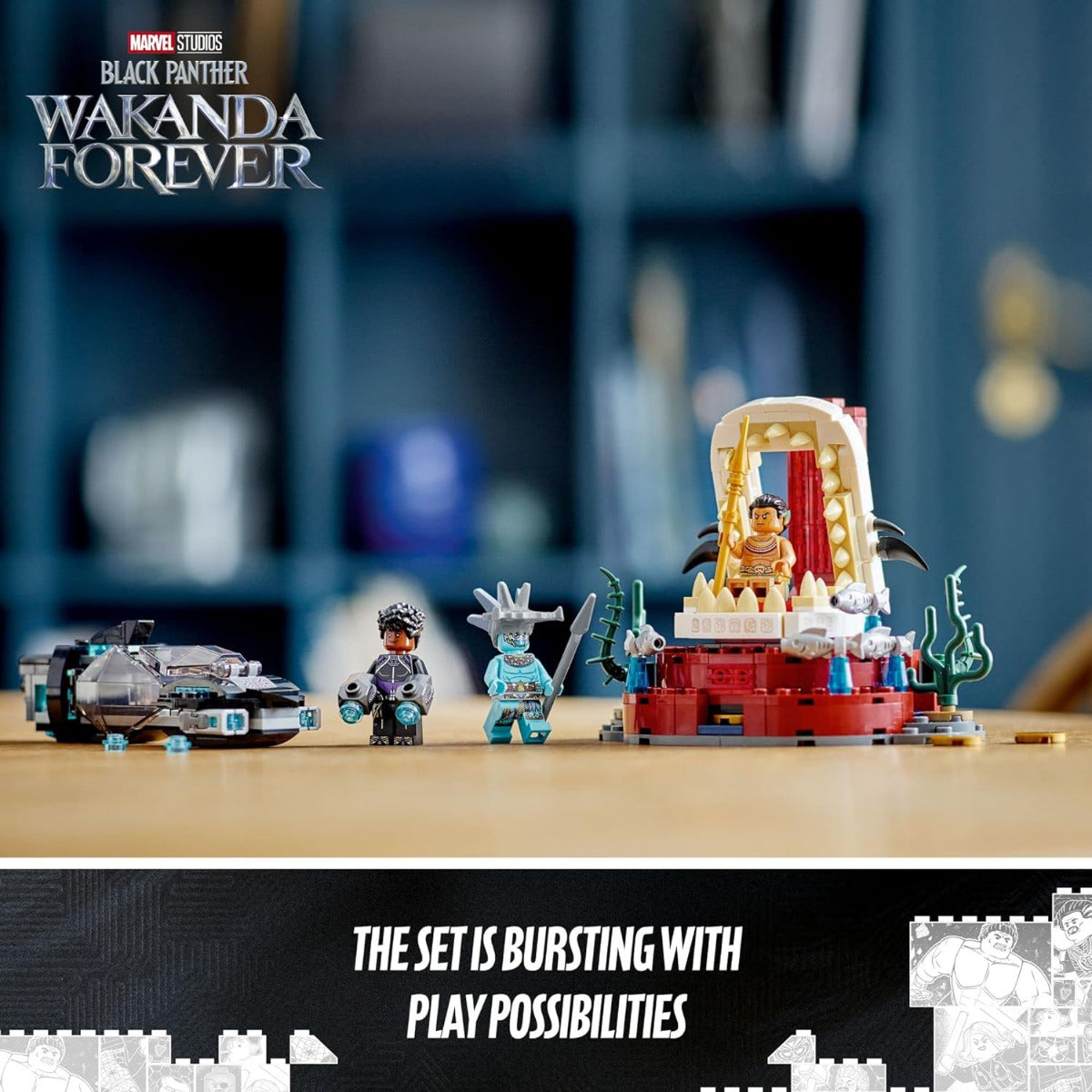 Buy Lego Marvel Black Panther Wakanda Forever King Namor’s Throne Room 76213 with 355pcs | Yallatoys.com