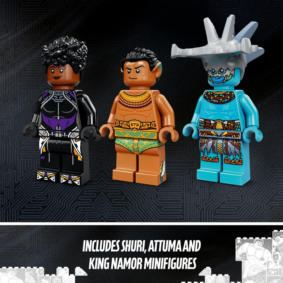 Buy Lego Marvel Black Panther Wakanda Forever King Namor’s Throne Room 76213 with 355pcs | Yallatoys.com