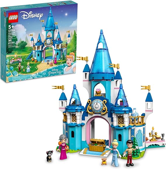 Buy Lego Disney Princess Cinderella and Prince Charming's Castle 43206 with 365pcs | Yallatoys.com