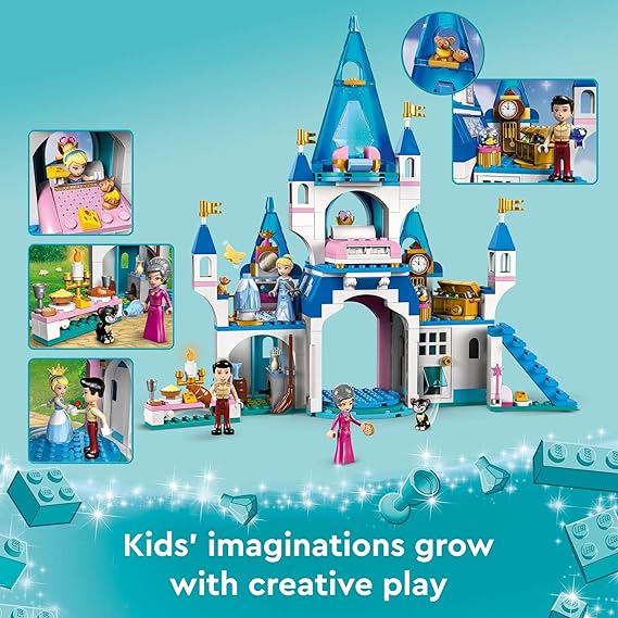 Buy Lego Disney Princess Cinderella and Prince Charming's Castle 43206 with 365pcs | Yallatoys.com