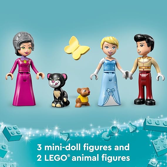 Buy Lego Disney Princess Cinderella and Prince Charming's Castle 43206 with 365pcs | Yallatoys.com